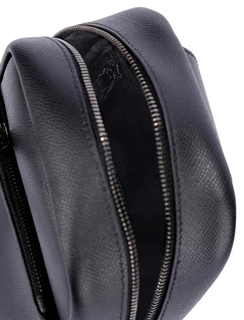 Мужская сумка кожаная черная - фото 6 - Miraton