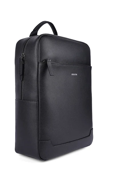 Чоловіча сумка шкіряна чорна - фото 2 - Miraton