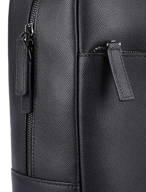 Чоловіча сумка шкіряна чорна - фото 4 - Miraton