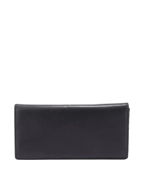 Кошелек на магните кожаный черный - фото 1 - Miraton