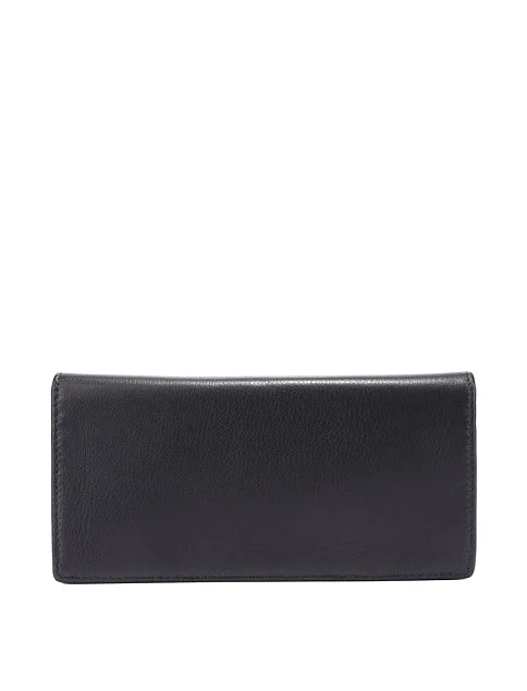 Кошелек на магните кожаный черный - фото 3 - Miraton