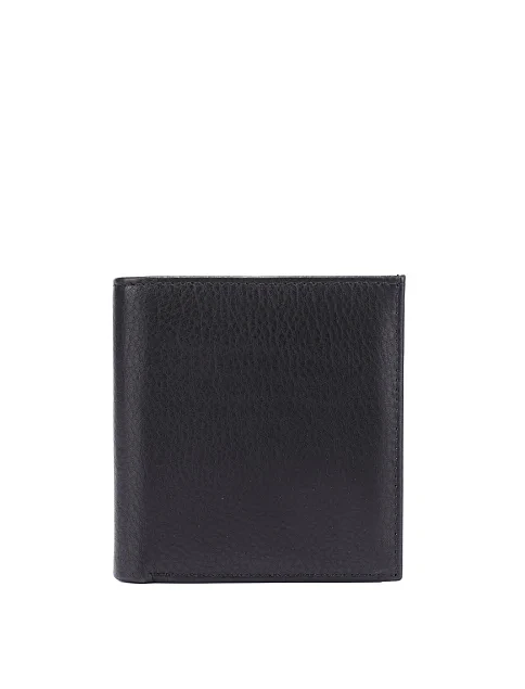 Кошелек на магните кожаный черный - фото 1 - Miraton