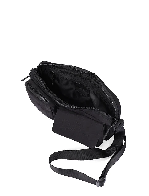 Мужская сумка тканевая черная - фото 6 - Miraton