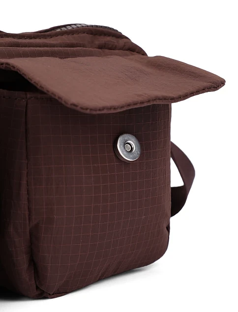 Чоловіча сумка тканинна коричнева - фото 4 - Miraton