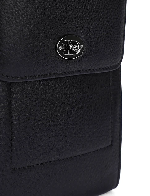 Мужская сумка мессенджер кожаная черная - фото 4 - Miraton