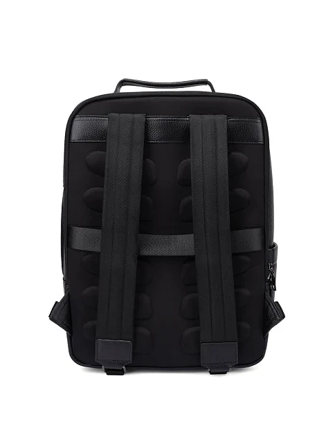 Чоловічий рюкзак шкіряний чорний - фото 3 - Miraton