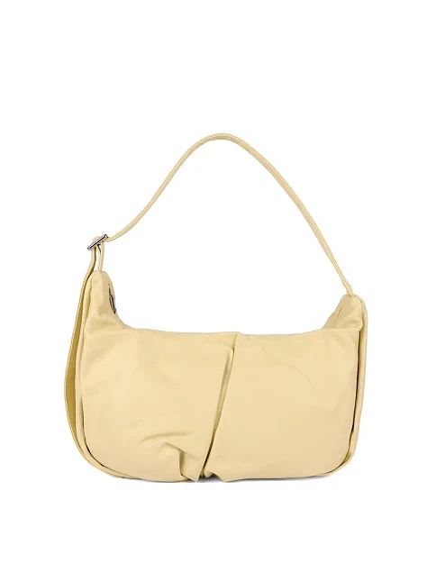 Женская сумка кожаная желтая - фото 1 - Miraton