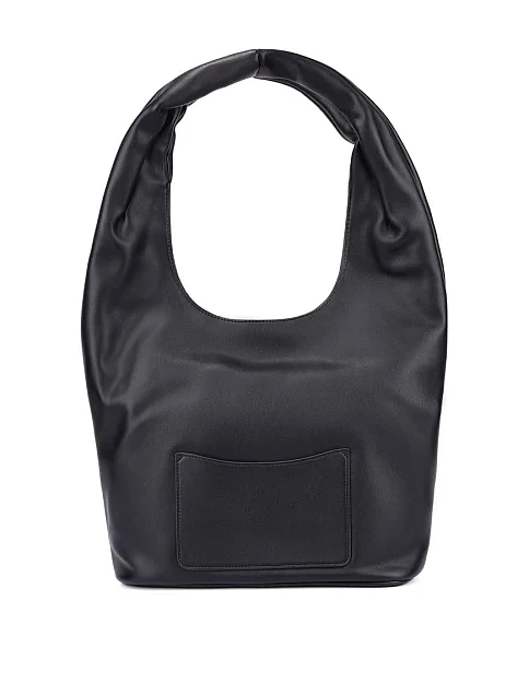 Женская сумка кожаная черная - фото 3 - Miraton