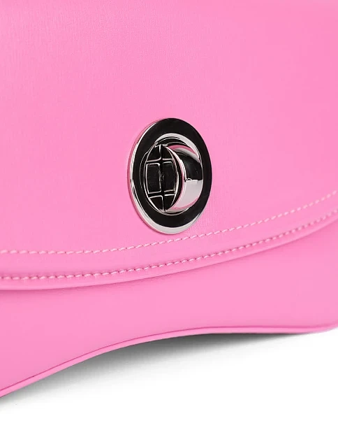 Жіноча сумка через плече шкіряна рожева - фото 5 - Miraton