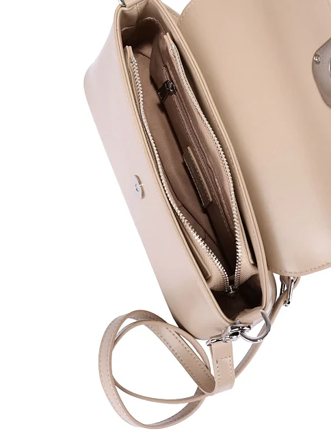Жіноча сумка шкіряна бежева - фото 7 - Miraton