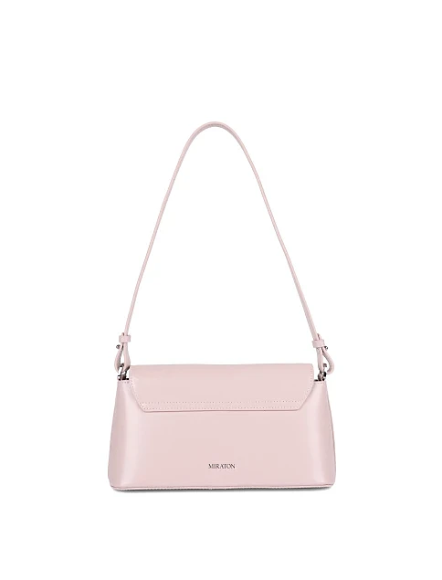 Жіноча сумка шкіряна рожева - фото 4 - Miraton