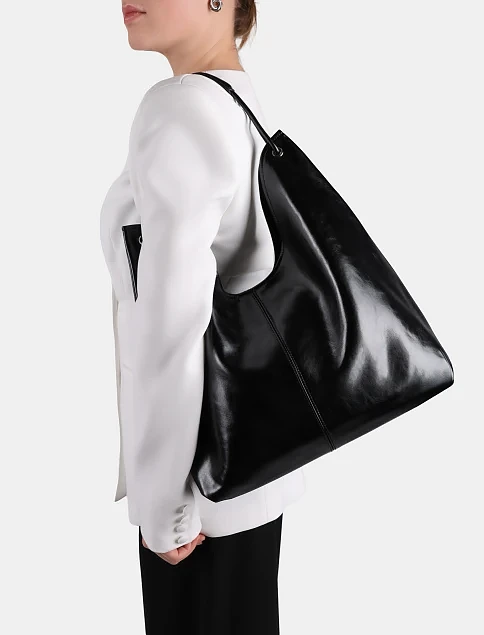 Жіноча сумка шкіряна чорна - фото 2 - Miraton