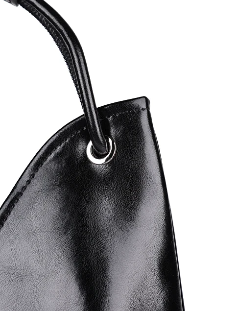 Жіноча сумка шкіряна чорна - фото 5 - Miraton
