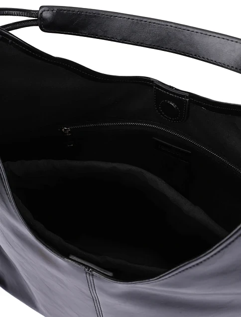 Жіноча сумка шкіряна чорна - фото 6 - Miraton