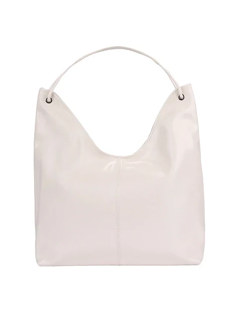 Жіноча сумка шкіряна біла - фото 1 - Miraton