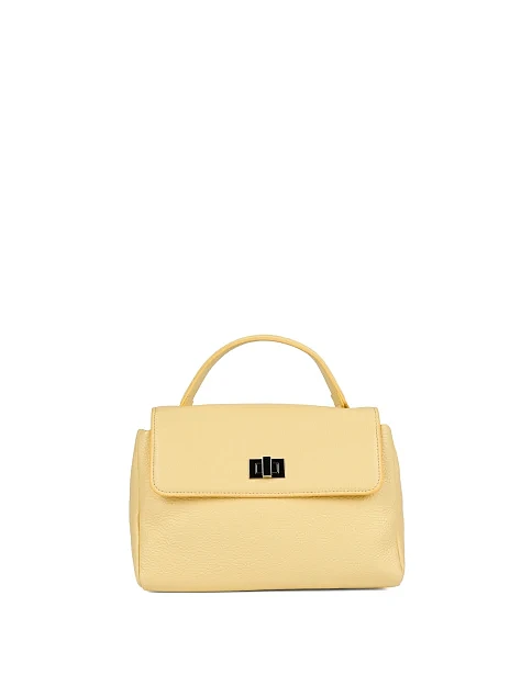 Жіноча сумка крос-боді шкіряна жовта - фото 1 - Miraton