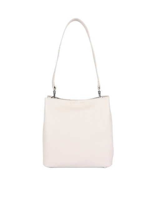 Жіноча сумка шкіряна біла - фото 1 - Miraton