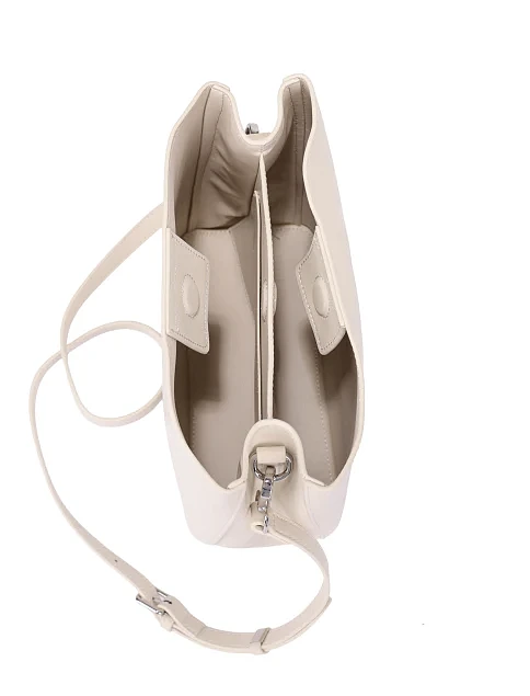 Жіноча сумка шкіряна біла - фото 6 - Miraton