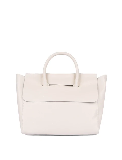 Женская сумка кожаная белая - фото 1 - Miraton