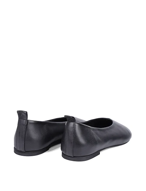 Женские балетки Attizzare кожаные черные - фото 4 - Miraton