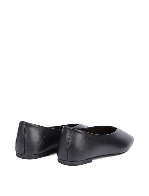 Женские балетки Attizzare кожаные черные - фото 4 - Miraton