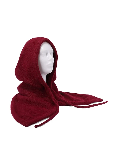 Шапка тканевая бордовая - фото 3 - Miraton