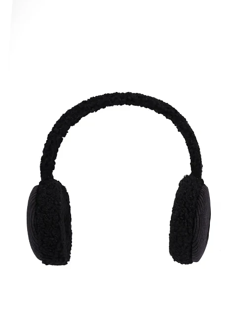 Навушники вельветові чорні - фото 1 - Miraton