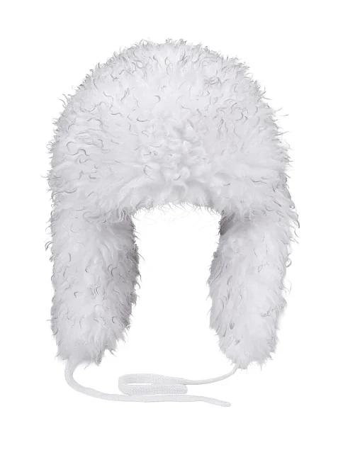 Шапка с мехом белая - фото 1 - Miraton