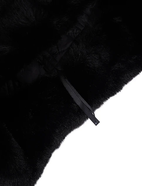 Шапка с мехом черная - фото 3 - Miraton