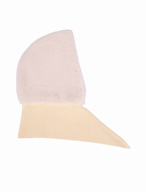 Шапка тканевая молочная - фото 1 - Miraton