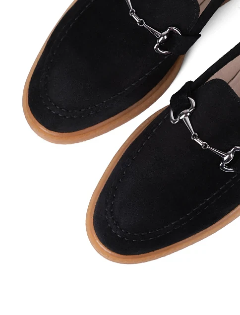 Женские слиперы Attizzare велюровые черные - фото 5 - Miraton