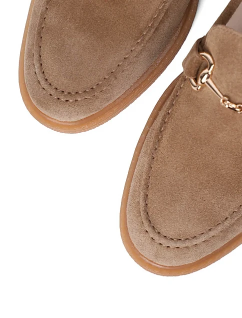 Женские слиперы Attizzare велюровые бежевые - фото 5 - Miraton