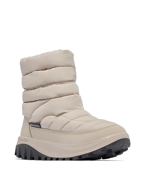 Жіночі дутики Columbia SNOWTROT текстильні молочного кольору - фото 2 - Miraton