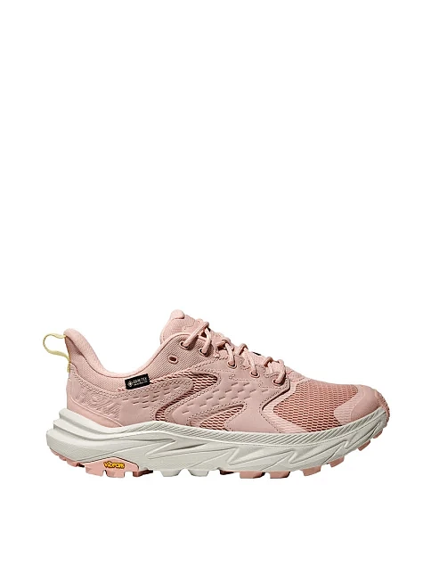 Жіночі кросівки Hoka Anacapa 2 Low GTX (w) з нубуку рожеві - фото 1 - Miraton