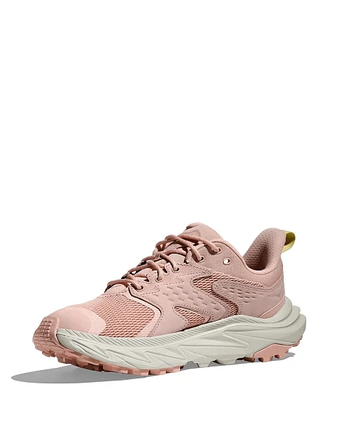 Жіночі кросівки Hoka Anacapa 2 Low GTX (w) з нубуку рожеві - фото 3 - Miraton