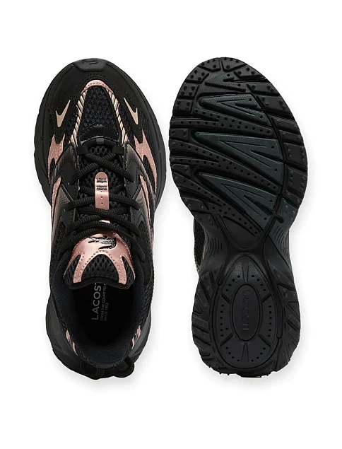 Жіночі кросівки Lacoste L003 NEO SHOT шкіряні чорні - фото 5 - Miraton