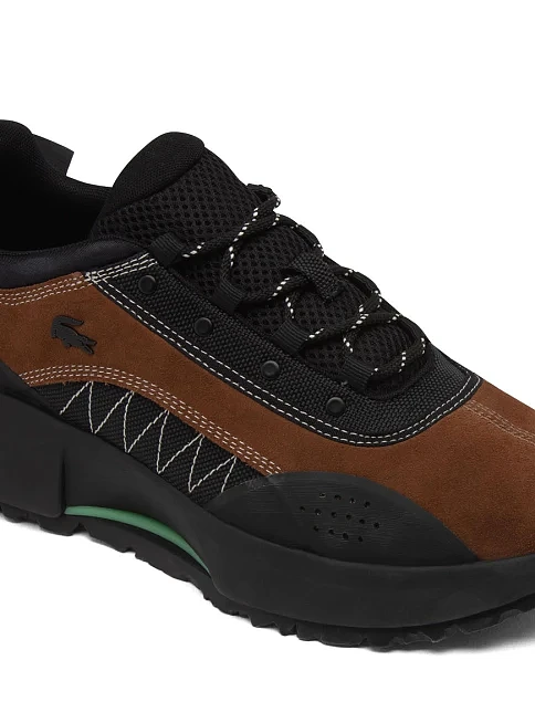 Чоловічі кросівки Lacoste LACED GUARD замшеві коричневі - фото 6 - Miraton