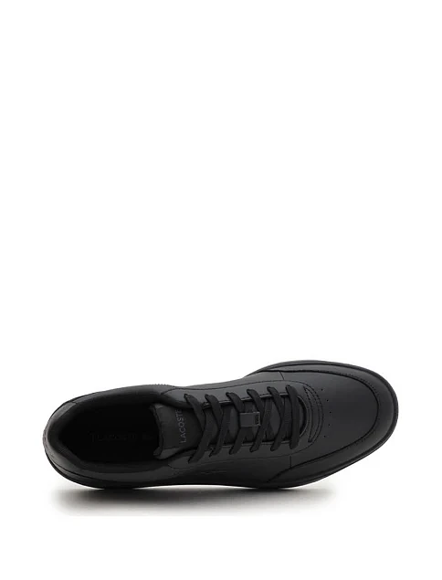 Чоловічі кеди Lacoste L001 шкіряні чорні - фото 5 - Miraton