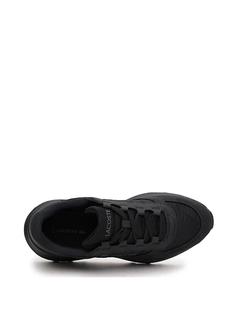 Мужские кроссовки Lacoste Elite Active кожаные черные - фото 5 - Miraton