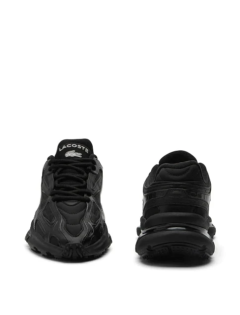 Мужские кроссовки Lacoste L003 2K24 кожаные черные - фото 5 - Miraton