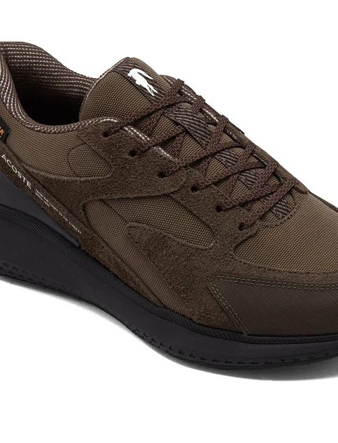 Чоловічі кросівки Lacoste L003 Evo замшеві коричневі - фото 6 - Miraton