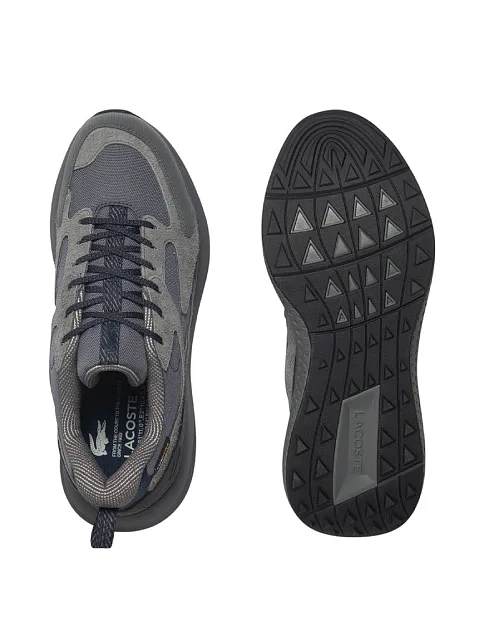 Чоловічі кросівки Lacoste L003 Evo замшеві сірі - фото 2 - Miraton