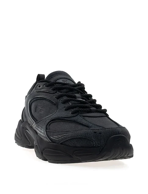 Мужские кроссовки Lacoste Spinor кожаные черные - фото 3 - Miraton