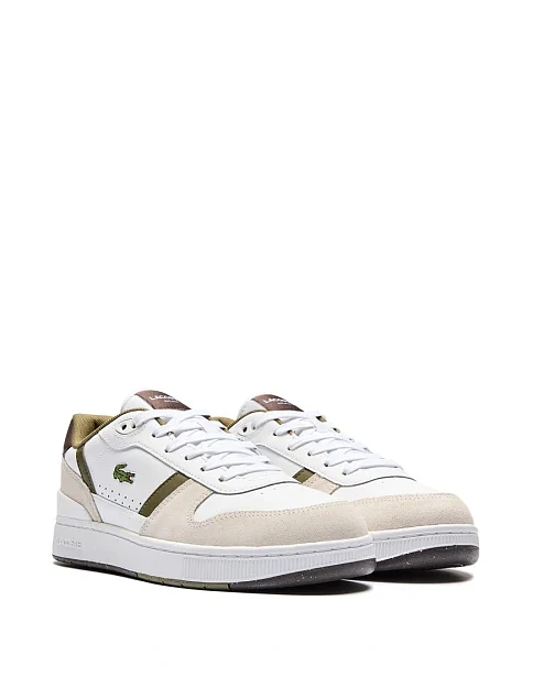 Чоловічі кеди Lacoste T-Clip шкіряні білі - фото 2 - Miraton