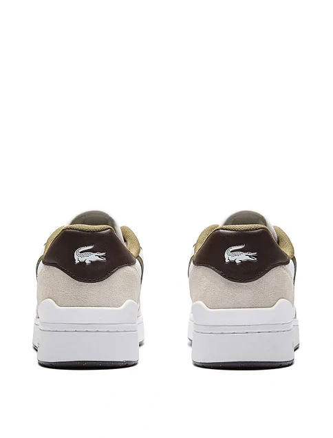 Чоловічі кеди Lacoste T-Clip шкіряні білі - фото 5 - Miraton