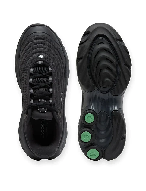 Жіночі кросівки Lacoste L003 NEO текстильні чорні - фото 4 - Miraton