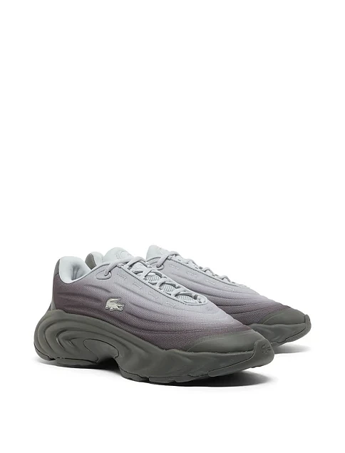 Чоловічі кросівки Lacoste T-Clip текстильні сірі - фото 2 - Miraton