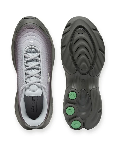 Чоловічі кросівки Lacoste T-Clip текстильні сірі - фото 4 - Miraton