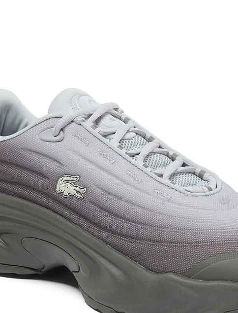 Чоловічі кросівки Lacoste T-Clip текстильні сірі - фото 6 - Miraton