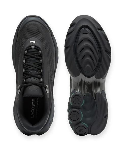 Мужские кроссовки Lacoste Spinor текстильные черные - фото 4 - Miraton